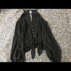 BEBE Cold Shoulder Top, Small